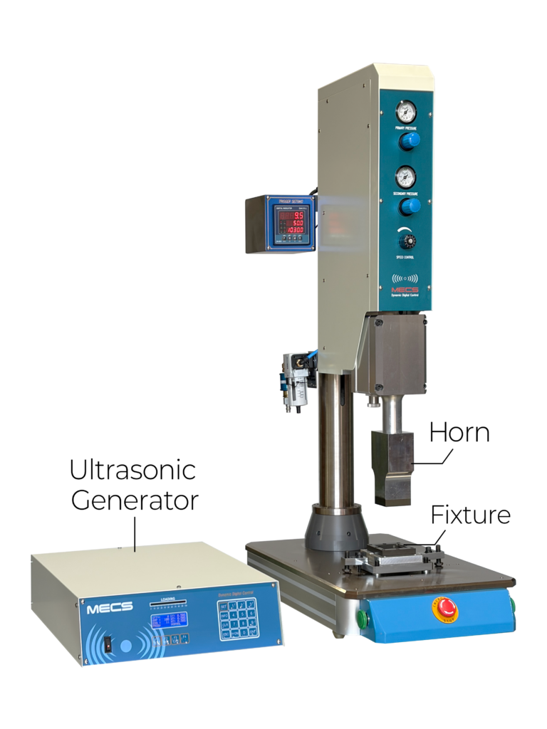 Ultrasonic welding equipment for medical plastic bonding