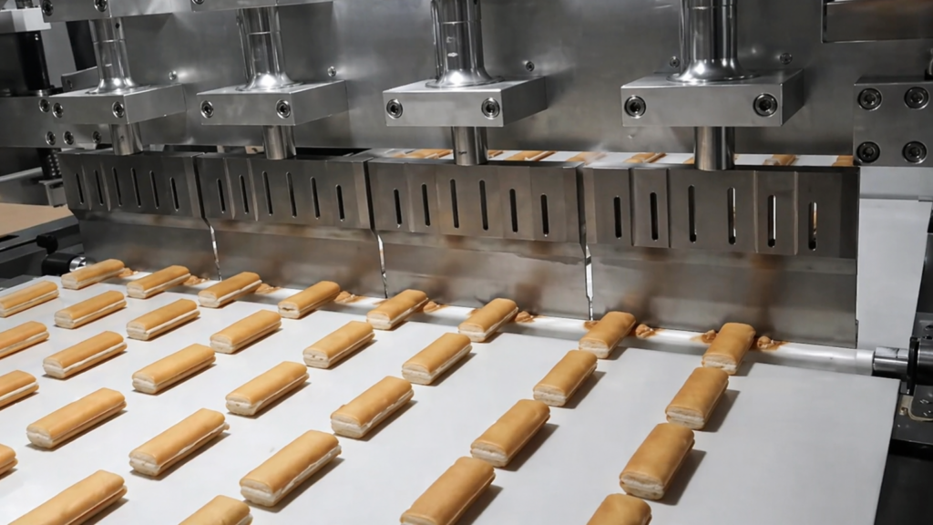 초음파 커팅기 샌드쿠키 대량생산