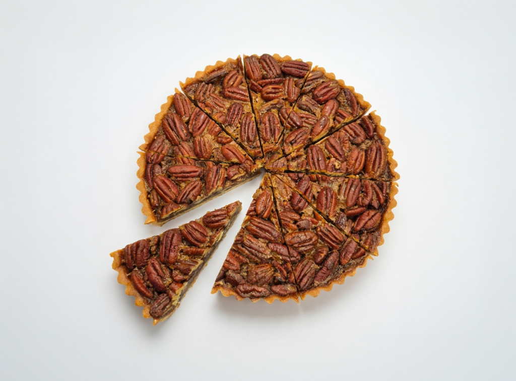 Ultrasonic Cutting of Pecan Pie