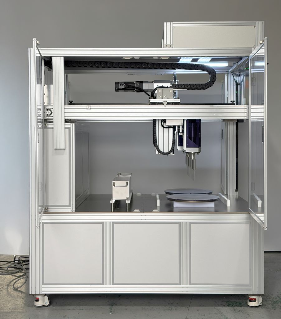 Side View of Dough Sheet Cutting Machine